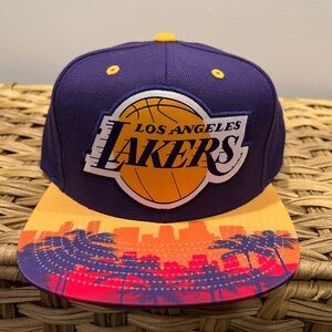 Mitchell & ness - Lakers palm tree & city XL logo snapback